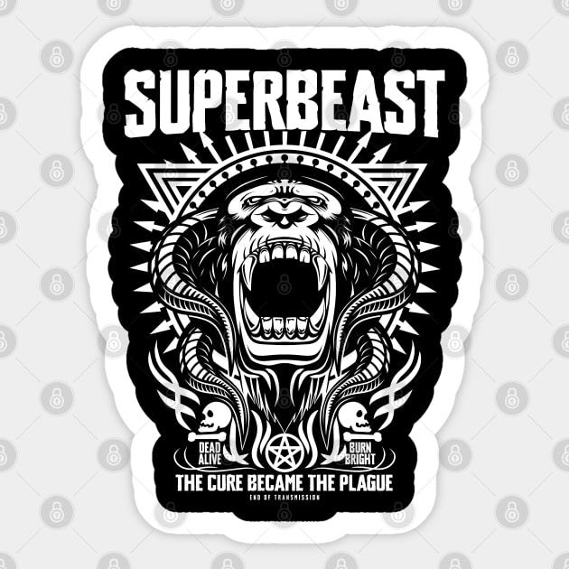 SUPERBEAST Sticker by artslaves